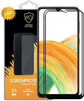 2-Pack Samsung Galaxy A33 Screenprotectors - MobyDefend Screensavers Met Zwarte Randen - Gehard Glas - Glasplaatjes Geschikt Voor Samsung Galaxy A33