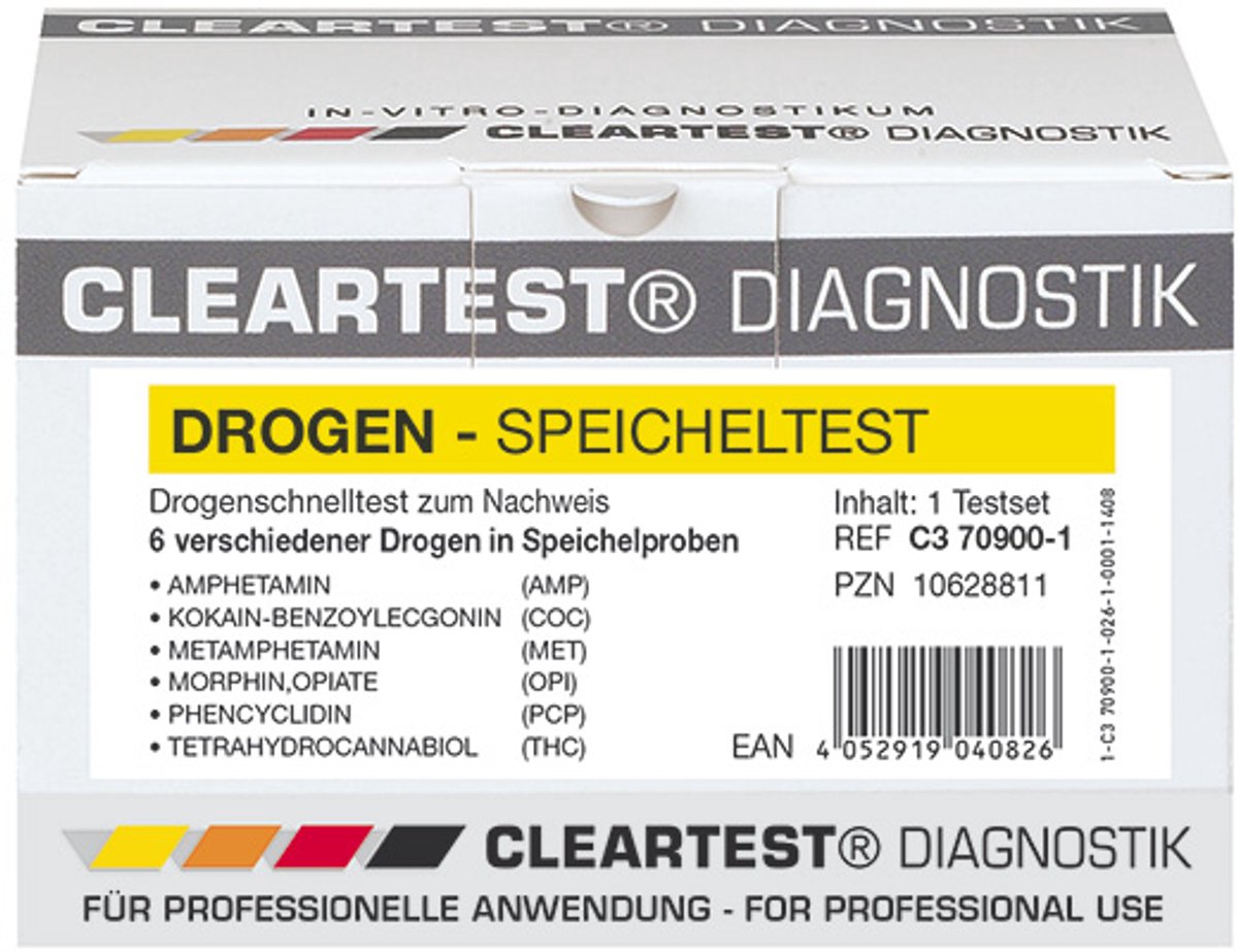 Goedkoopste Cleartest Drugs Speekseltest Eco - 5 stuks