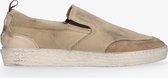 Yellow cab | Vulcan men 4-d brown canvas brushed black and brown slipon sneaker - off white dirt | Maat: 41