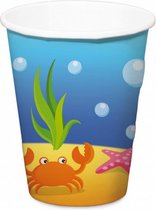 feestbekers zeemeermin 350 ml karton 4 stuks