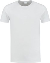 Purewhite -  Heren Regular Fit   T-shirt  - Wit - Maat XXL