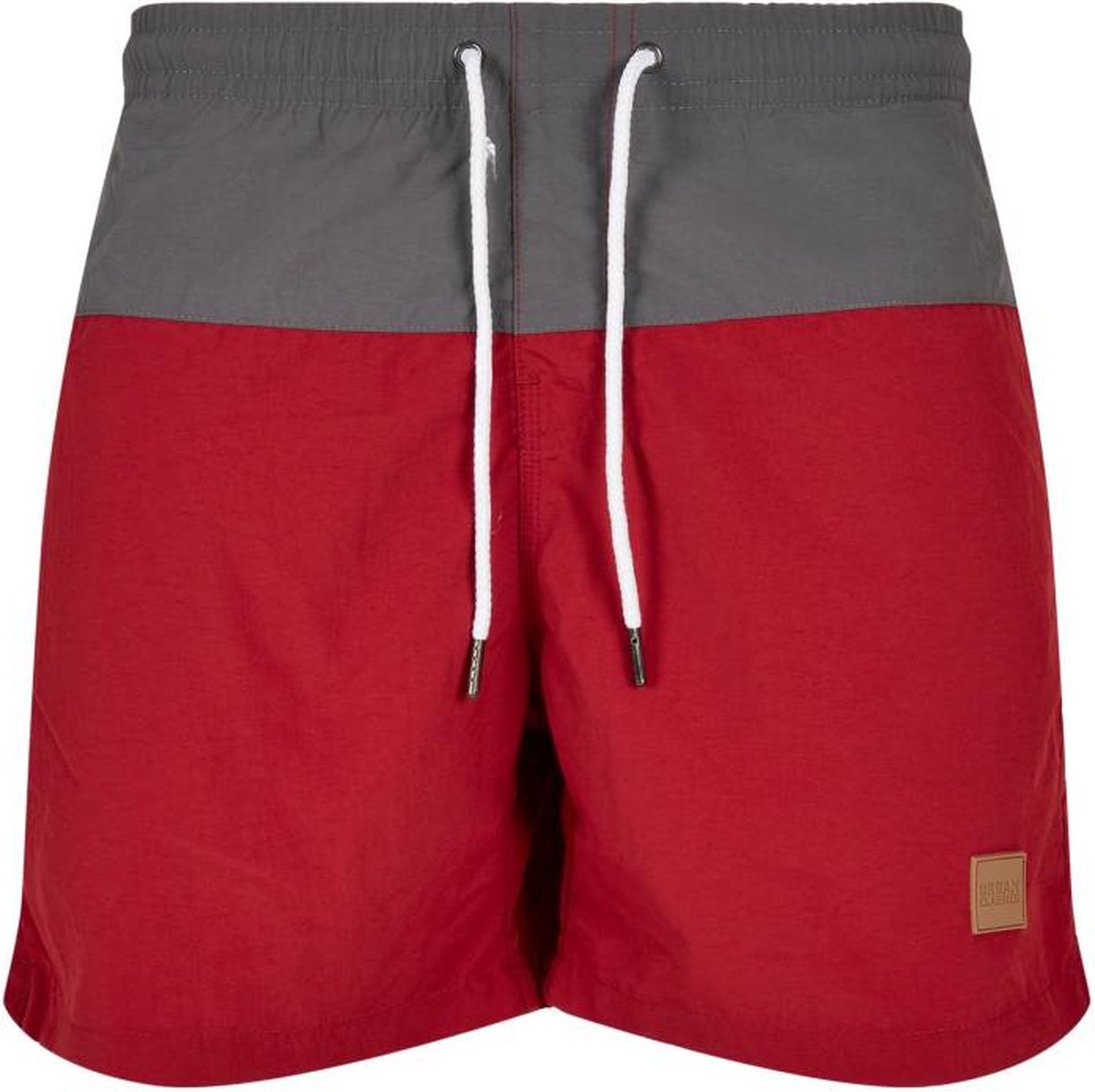 Urban Classics Block Zwemshorts 4XL Rood