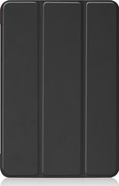 Hoes Geschikt voor iPad Air 2022 Hoes Tri-fold Tablet Hoesje Case - Hoesje Geschikt voor iPad Air 5 2022 Hoesje Hardcover Bookcase - Zwart.
