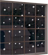 kerstslinger Snowball 12,8 meter papier wit