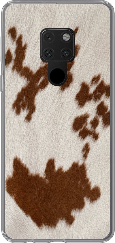 Coque Huawei P40 Lite - Cuir de vachette à pois rouges orange - Coque en Siliconen pour téléphone