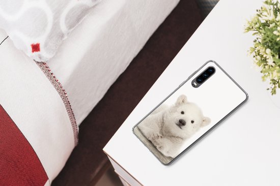 Coque Huawei P30 - Ours polaire jeune - Bébé ours polaire - Chambre d'enfant - Chambre d' Chambre de bébé - Coque de téléphone en Siliconen -