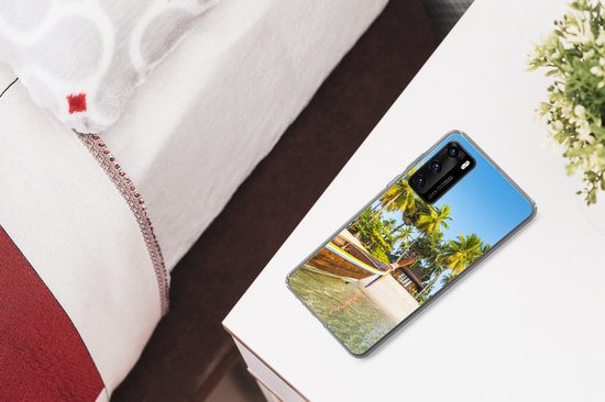Coque Huawei P40 - Plage - Kayak - Été - Coque de téléphone en Siliconen