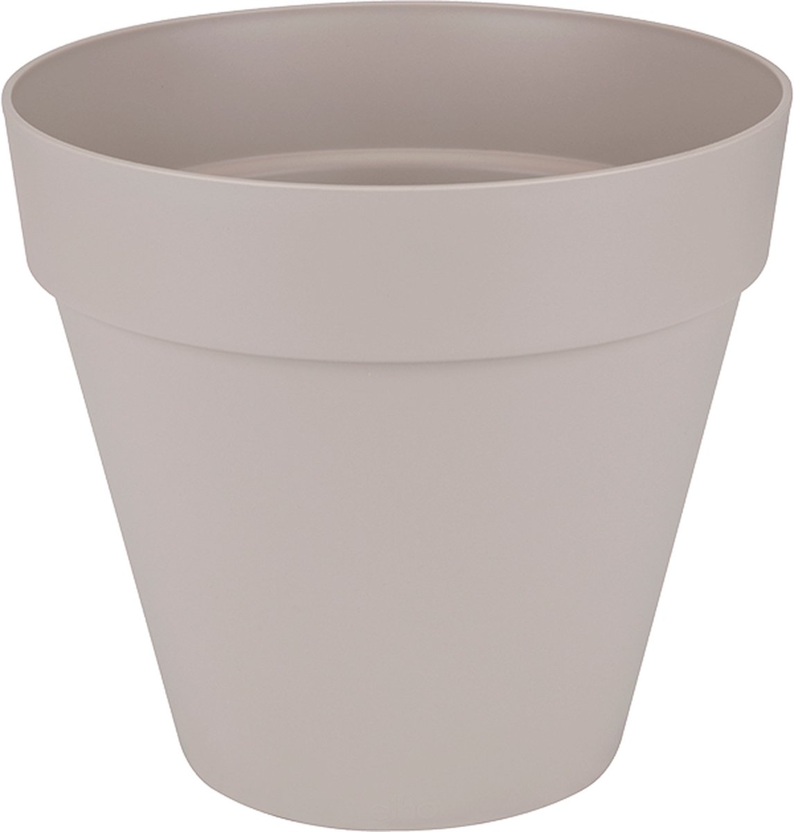 Elho Loft Urban Rond 25 Bloempot voor Buiten Ø 24.5 x H 22.0 cm Warm Grijs