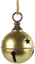 kerstbel ro Thierry 13 cm metaal goud