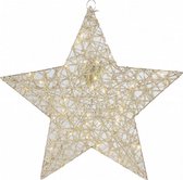 kerstster Leonie A led 11 x 50 x 50 cm staal goud