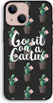 Case Company® - iPhone 13 mini hoesje - Cactus quote - Biologisch Afbreekbaar Telefoonhoesje - Bescherming alle Kanten en Schermrand