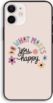 Case Company® - iPhone 12 hoesje - Happy days - Biologisch Afbreekbaar Telefoonhoesje - Bescherming alle Kanten en Schermrand