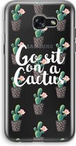 Case Company® - Samsung Galaxy A5 (2017) hoesje - Cactus quote - Soft Cover Telefoonhoesje - Bescherming aan alle Kanten en Schermrand
