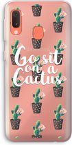 Case Company® - Samsung Galaxy A20e hoesje - Cactus quote - Soft Cover Telefoonhoesje - Bescherming aan alle Kanten en Schermrand