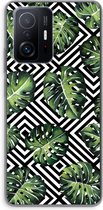 Case Company® - Xiaomi 11T Pro hoesje - Geometrische jungle - Soft Cover Telefoonhoesje - Bescherming aan alle Kanten en Schermrand