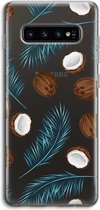 Case Company® - Samsung Galaxy S10 4G hoesje - Kokosnoot - Soft Cover Telefoonhoesje - Bescherming aan alle Kanten en Schermrand