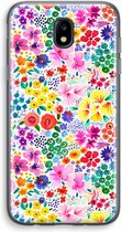 Case Company® - Samsung Galaxy J5 (2017) hoesje - Little Flowers - Soft Cover Telefoonhoesje - Bescherming aan alle Kanten en Schermrand