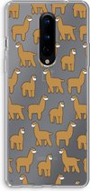 Case Company® - OnePlus 8 hoesje - Alpacas - Soft Cover Telefoonhoesje - Bescherming aan alle Kanten en Schermrand