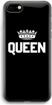 Case Company® - iPhone SE 2020 hoesje - Queen zwart - Soft Cover Telefoonhoesje - Bescherming aan alle Kanten en Schermrand