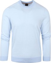 Hugo Boss - Trui Gestreept Lichtblauw - L - Modern-fit