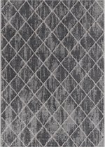 Magic Floor - Tapijt - Woonkamer - Vloerkleed Gabardin 12471 - Grijs - Polyester - (230x160cm)