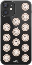 iPhone 12 Case - Smiley Double Nude - xoxo Wildhearts Transparant Case