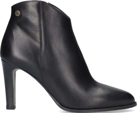 Notre-V 7433 Enkellaarsjes - Enkelboots met rits - Dames - Zwart - Maat 40  | bol.com