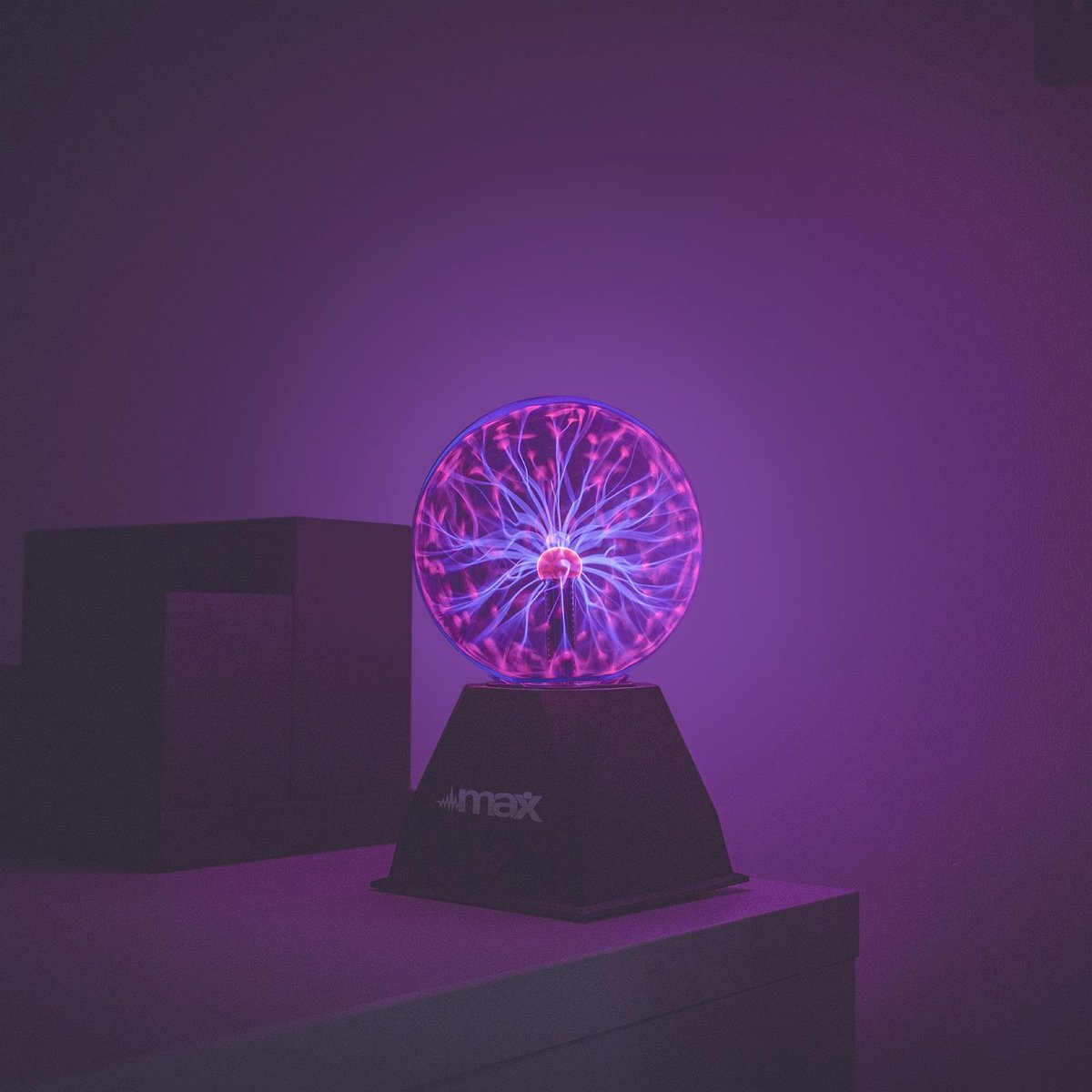 Boule à plasma 15 cm avec 3 modes, adaptateur inclus - PartyFunLights