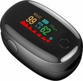 Draagbare Zuurstofmeter / Saturatiemeter met Hartslagmeter - Met Koord - Bloed Oximeter - Precieze Pulsoxymeter Vinger