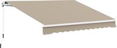 Bol.com Outsunny Luifel aluminium luifel aluminium knikarmluifel 3 x 4 m zonwering balkon beige 01-0124 aanbieding