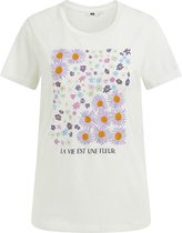 WE Fashion Dames T-shirt met embroidery