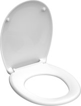 Bol.com SCHÜTTE WC-Bril 82000 WHITE - Duroplast - RVS-Scharnieren - Gelakt - Wit aanbieding