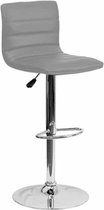 ZAZA Home Set van 2  Barstoel 'Badia' PU Grijs