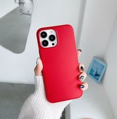 Apple iPhone 13 Pro Hoesje - Mobigear - Frosted Serie - Hard Kunststof Backcover - Rood - Hoesje Geschikt Voor Apple iPhone 13 Pro