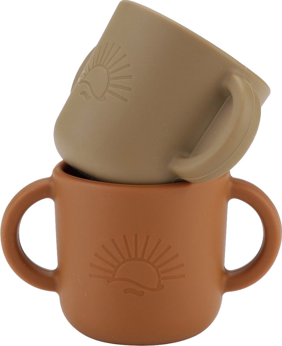 Goedkoopste By Lille Vilde Iron & Earth 2 Stuks Drinkbeker met Deksel LV-CUP-61