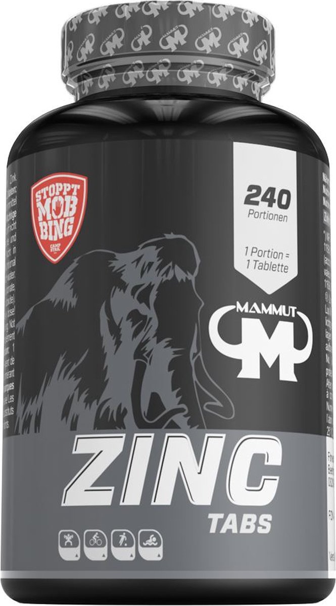 Mammut Zinc Tabs (240) Standard - Vitaminen, mineralen & gezondheid - Mineralen