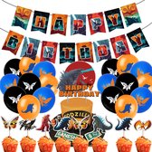 Godzilla 2 King of Monsters Thema Verjaardagsdecoratie/Godzilla Cake Strips Trek Vlag Ballon Set