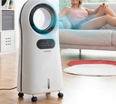 4 in 1 Evaporative Air Conditioner Met Led - O vorm - Luchtbevochtiger - Ionisator - Ventilator