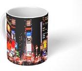 Mok - Times Square - Reclameborden - Nacht - 350 ML - Beker - Uitdeelcadeautjes