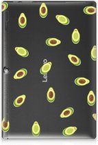Tablethoesje Lenovo Tab 10 | Tab 2 A10-30 Siliconen Back Case Avocado met doorzichte zijkanten