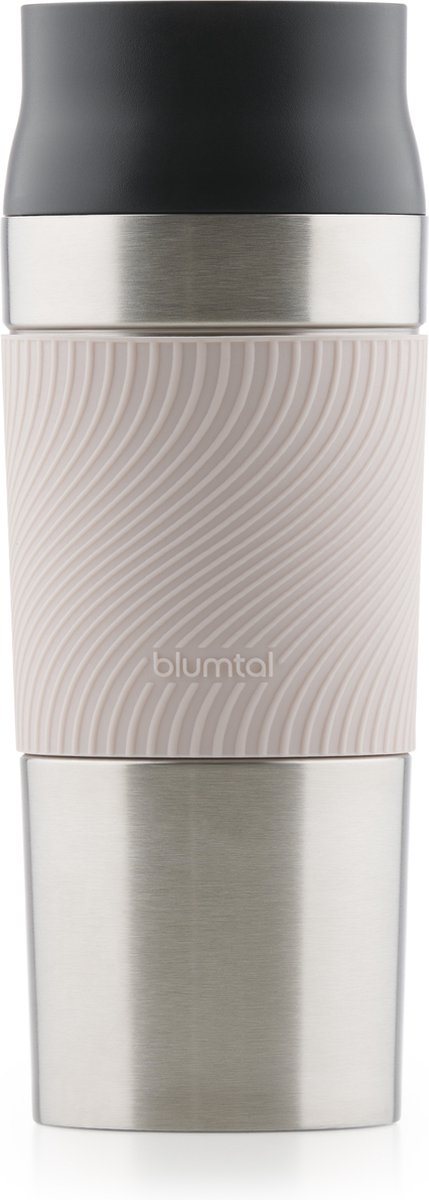 Blumtal Thermosbeker Classic - Lekvrij, BPA-Vrij en Vaatwasserbestendig - Hoge Kwaliteit Thermosfles met Quick-Press Sluiting - Travel Mug 350 ml - Roze