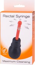 Syringe Anal Douche - Black - Intimate Douche black,red