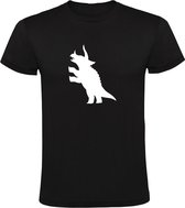 Triceratops | Kinder T-shirt 104 | Zwart | Dino | Dinosauriërs | Beest | Jurassic | Park | World