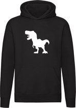 T-Rex | Unisex | Trui | Sweater | Hoodie | Capuchon | Zwart | Tyrannosaurus Rex | Dino | Dinosauriërs | Beest | Jurassic | Park | World