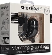 Wireless Vibrating G-Spot Egg - Small - Black - G-Spot Vibrators black