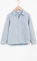 Sissy-Boy - Lichtblauw gestreept linnen overhemd