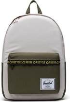 Herschel Eco | Classic X-Large - Moonbeam/Ivy Green  | Rugzak met Laptopvak, gemaakt uit 100% recycled PET fabric - 30L Opbergruimte - Basic en ruime tas, inclusief 2 compartimenten voor wate