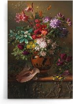 Walljar - Van Os - Bloemen In Vaas - Muurdecoratie - Poster