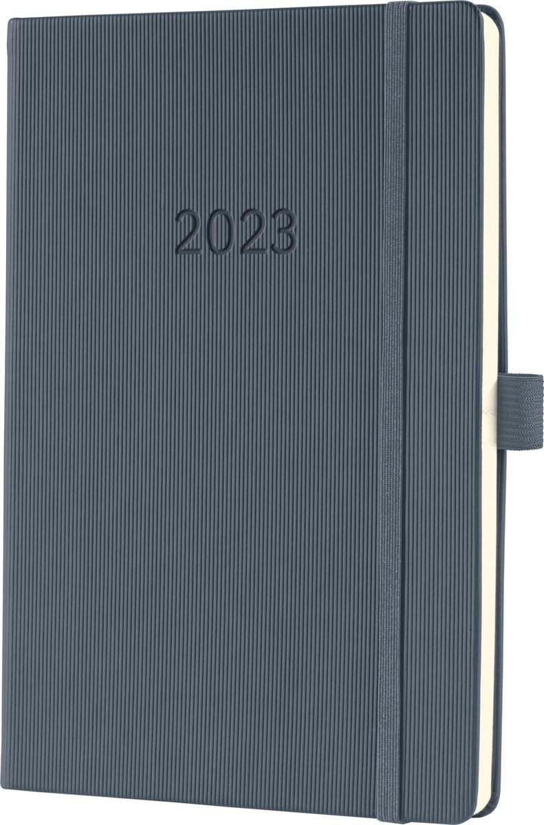 Sigel Conceptum - agenda 2023 - weekagenda - A5 - 4-talig - dark grey - hardcover. SI-C2366