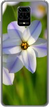 Geschikt voor Xiaomi Redmi Note 10 Lite hoesje - Bloemen - Tuin - Paars - Siliconen Telefoonhoesje
